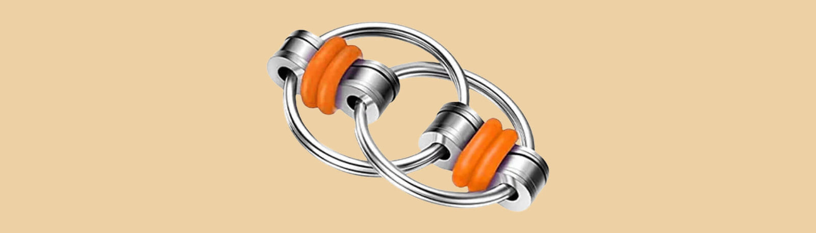 flippy chain fidget on a tan background-fun fidgets flippy chain fidget on a tan background-fun fidgets