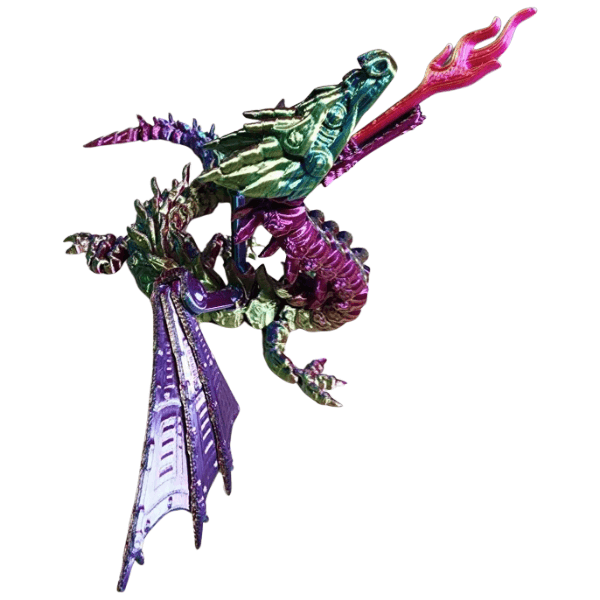 3D Printed Fire Dragon 3D Printed Fire Dragon