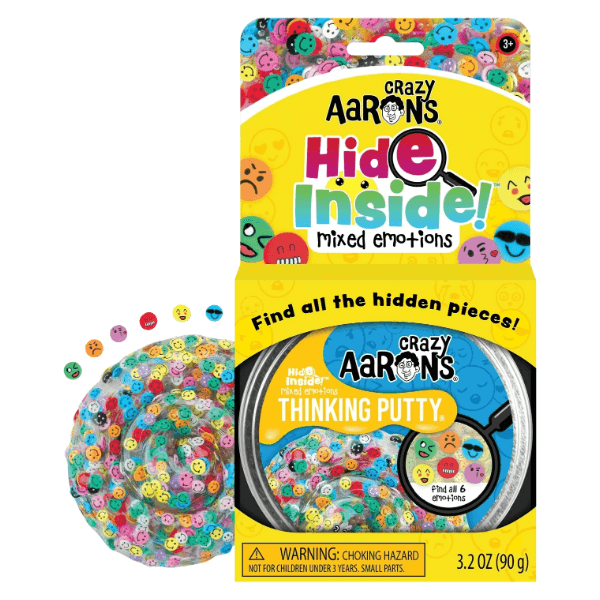 Crazy Aaron's Thinking Putty-Mixed Emotions-4 Inch Tin Crazy Aaron's Thinking Putty-Mixed Emotions-4 Inch Tin