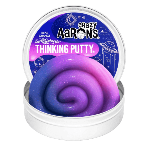 Crazy Aaron's Thinking Putty-Intergalactic-4 Inch Tin Crazy Aaron's Thinking Putty-Intergalactic-4 Inch Tin