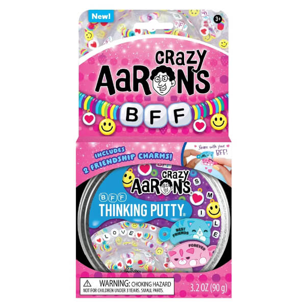 Crazy Aaron's Thinking Putty-BFF-4 Inch Tin Crazy Aaron's Thinking Putty-BFF-4 Inch Tin