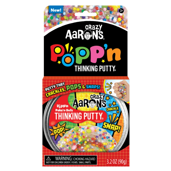 Crazy Aaron's Thinking Putty-Poke'n Dots-4 Inch Tin Crazy Aaron's Thinking Putty-Poke'n Dots-4 Inch Tin