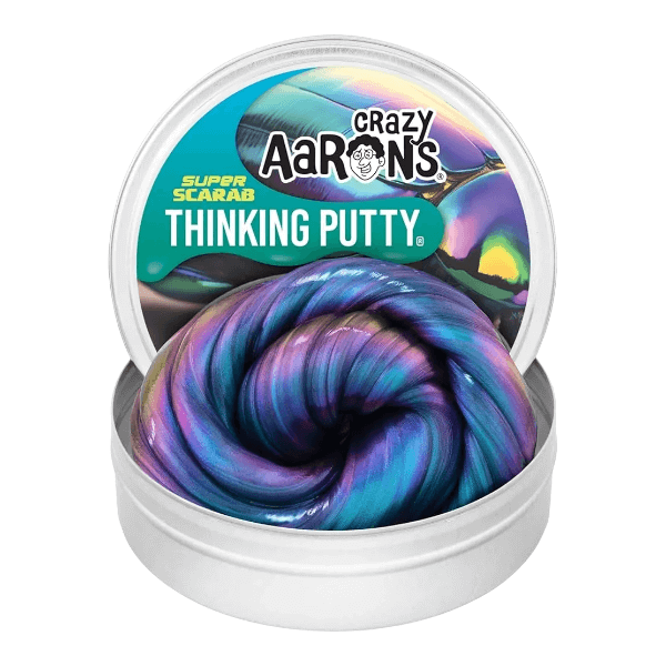 Crazy Aaron's Thinking Putty-Super Scarab-4 Inch Tin Crazy Aaron's Thinking Putty-Super Scarab-4 Inch Tin