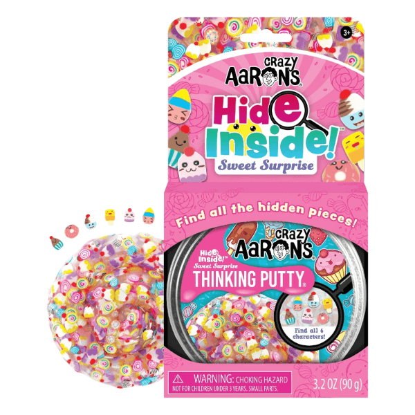 Crazy Aaron's Thinking Putty-Sweet Surprise-4 Inch Tin Crazy Aaron's Thinking Putty-Sweet Surprise-4 Inch Tin