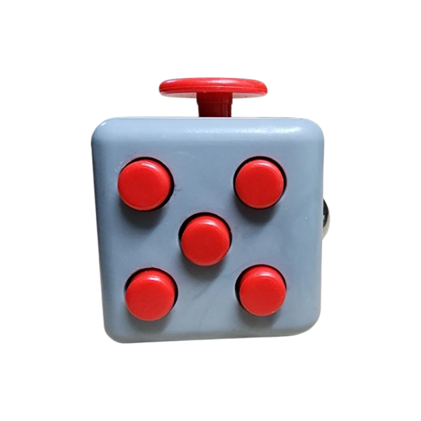 red-grey mini cube fidget-fun fidgets