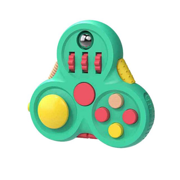 green fidget pad spinner-fun fidgets
