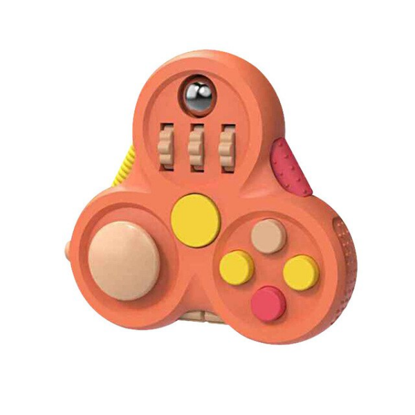 orange fidget pad spinner-fun fidgets