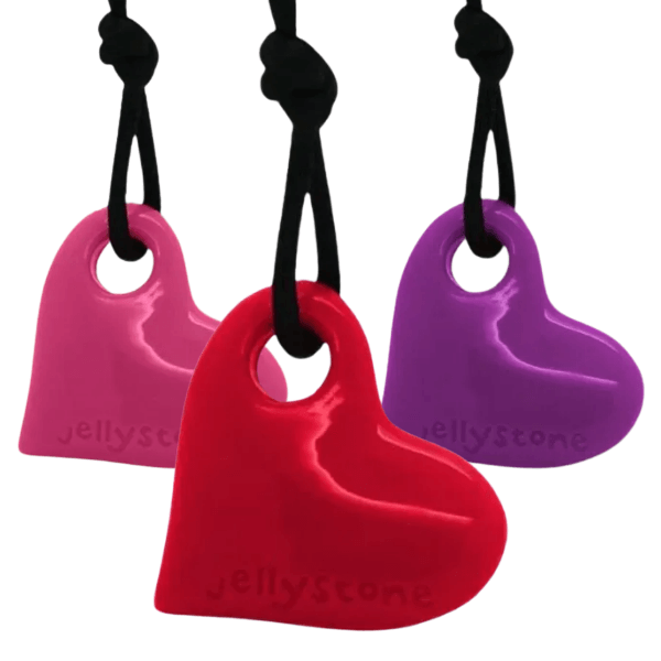 Heart Pendant Chew Necklace Heart Pendant Chew Necklace