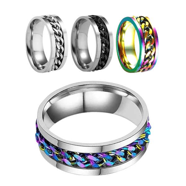 Spinning Chain Fidget Ring Spinning Chain Fidget Ring