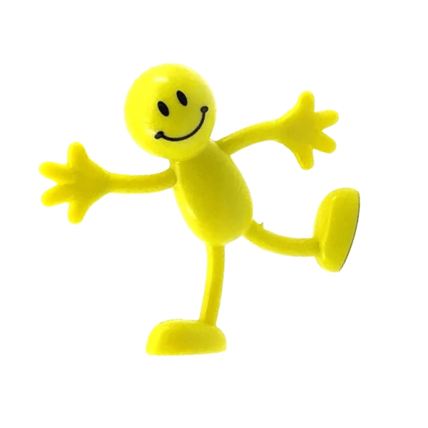 yellow bendy figurine-fun fidgets