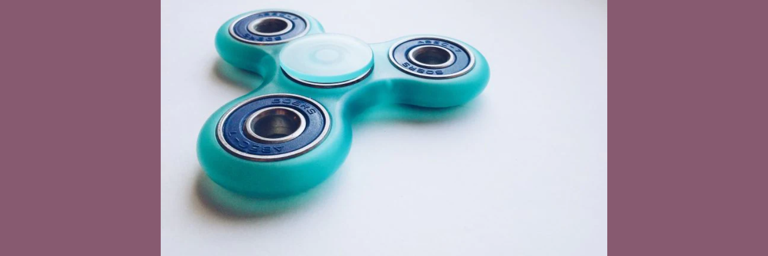 light blue fidget spinner-fun fidgets