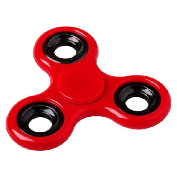fidget spinners collection image showing a red fidget spinner-fun fidgets