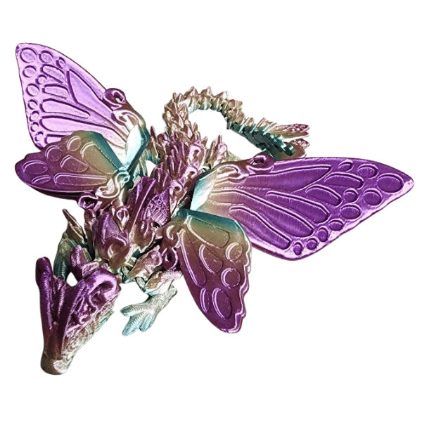 3D butterfly dragon with purple wings-fun fidgets