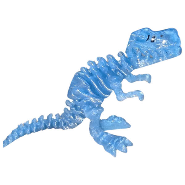 3d printed dinosaur fidget in blue-fun fidgets