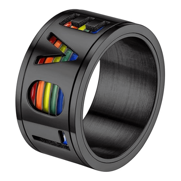 Spinning Fidget Ring-Love Is Love
