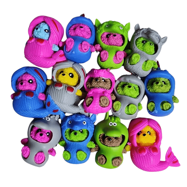 squishy bears in removable coats-fun fidgets