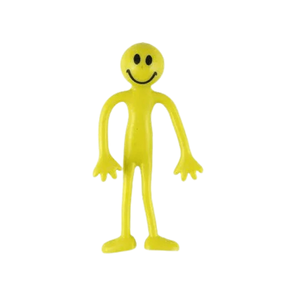 large yellow bendy figurine-fun fidgets