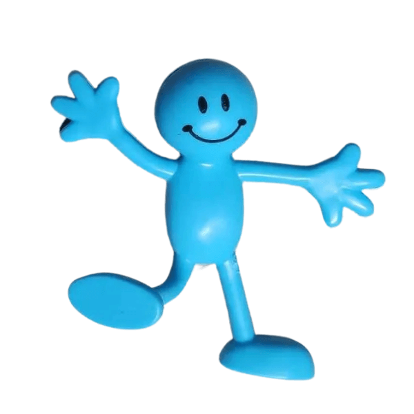 blue bendy figurine-fun fidgets