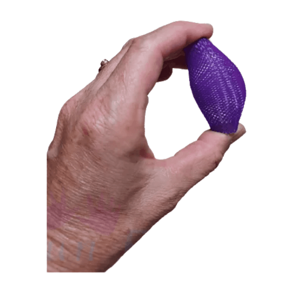 purple boinks being squeezed-fun fidgets