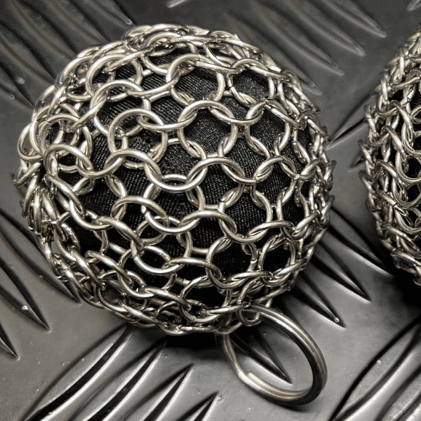 Chain Maille Ball - Firm Squish and Picking Support -fun fidgets