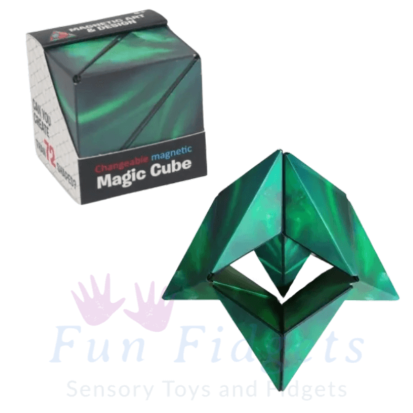 green Changeable Magnetic Magic Cube-fun fidgets