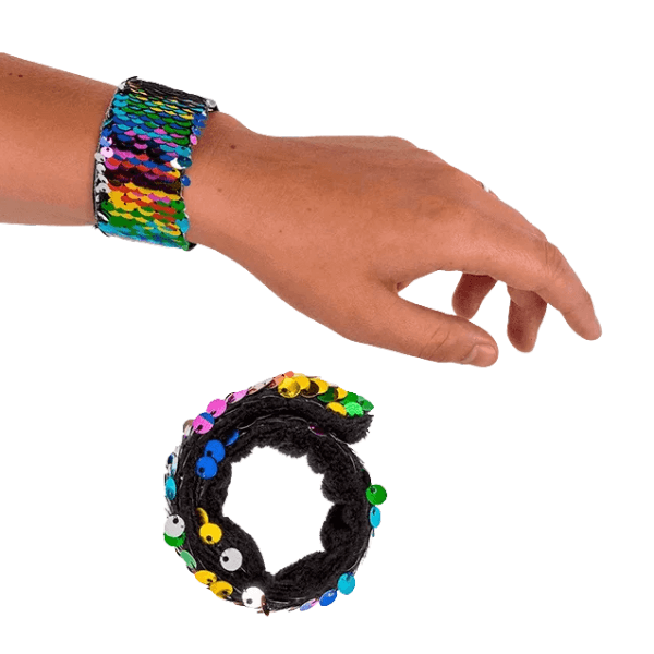 Colour Flip Sequin Snap Band