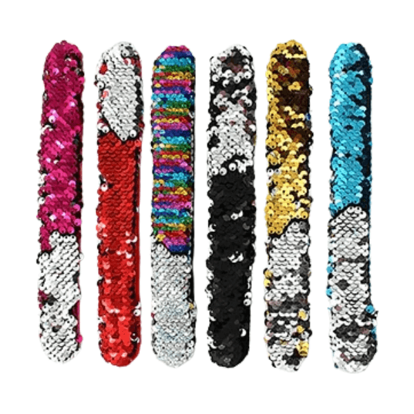 colour flip sequin snap bands-fun fidgets