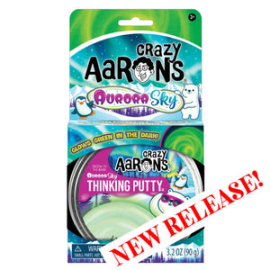 Crazy Aaron's Thinking Putty-Aurora Sky-4 Inch Tin