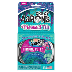 Crazy Aaron's Thinking Putty-Mermaid Tale-4 Inch Tin