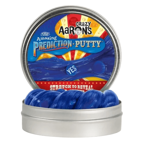 crazy aarons thinking putty 4 inch tin amazing prediction putty shown in tin-fun fidgets