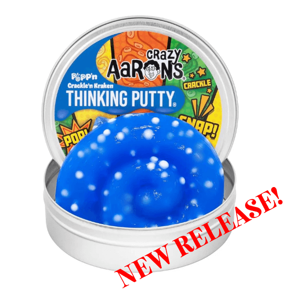 Crazy Aaron&#39;s Thinking Putty-Crackle&#39;n Kraken-4 Inch Tin-new release image-fun fidgets