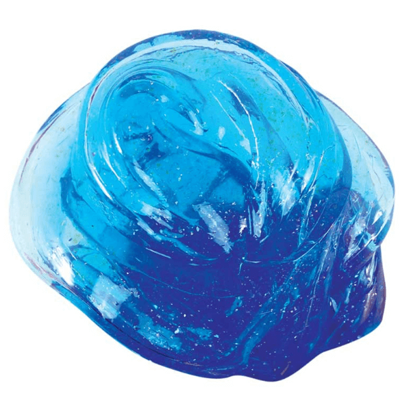 Crazy Aaron&#39;s Thinking Putty-Falling Water-4 Inch Tin in a blob shown out of the tin-fun fidgets