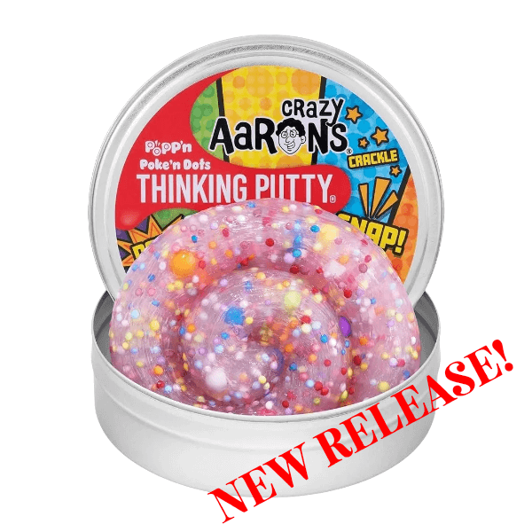 Crazy Aaron's Thinking Putty-Poke'n Dots-4 Inch Tin-new release image-fun fidgets