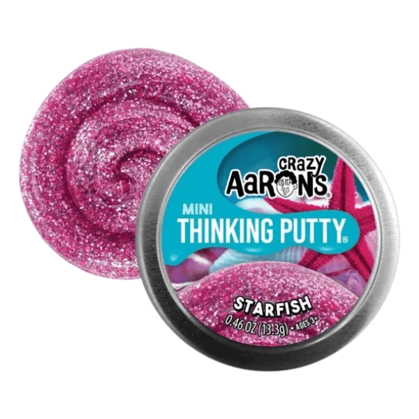 Crazy Aaron&#39;s Thinking Putty-Star Trends 2 Inch Tin-starfish-fun fidgets