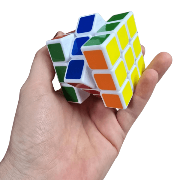 cube puzzle shown in a hand-fun fidgets