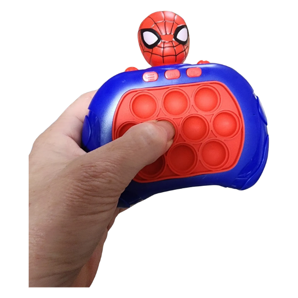 Electronic Speed Pop It Game-Red Spider being played-fun fidgets