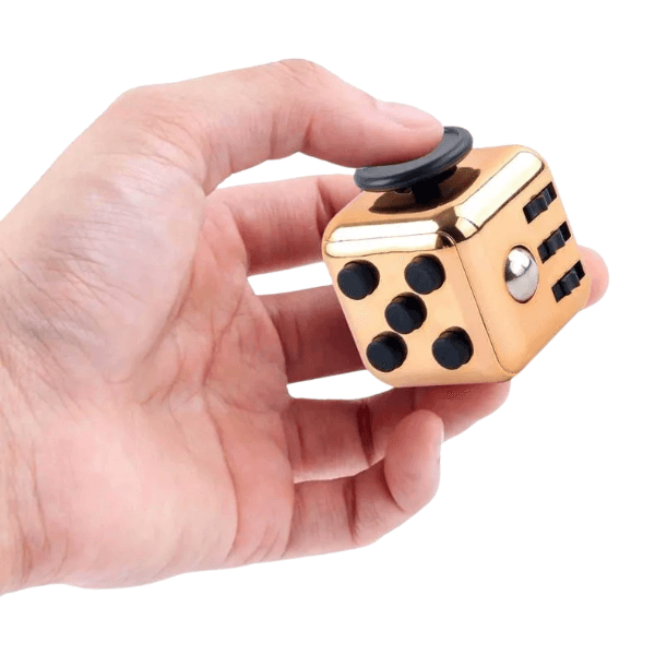 Cube Fidget-Gold-fun fidgets