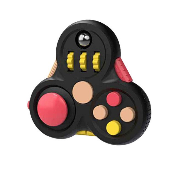 black fidget pad spinner-fun fidgets