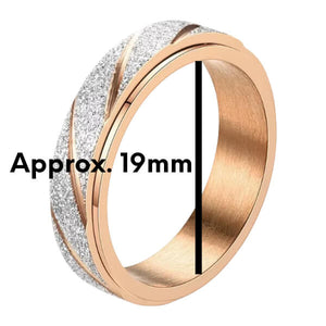 Frosted Spinning Fidget Ring