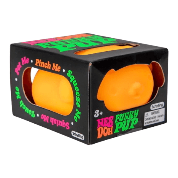 orange schylling nee doh funky pup-fun fidgets