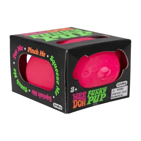 pink schylling nee doh funky pup-fun fidgets