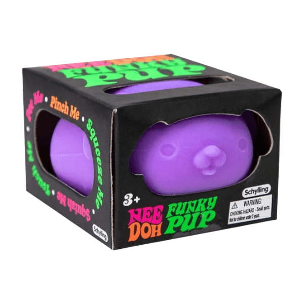 purple schylling nee doh funky pup-fun fidgets