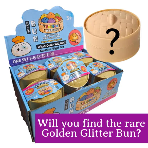 Glitter Steamed Bun Squishy-Mystery Box
