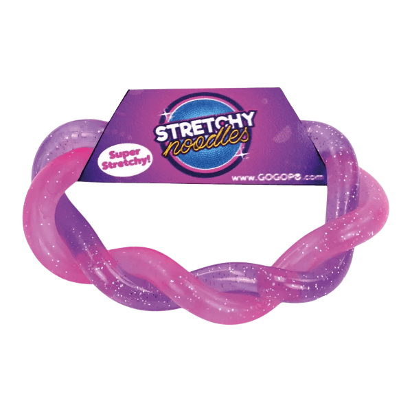 purple glitter stretchy noodles-fun fidgets