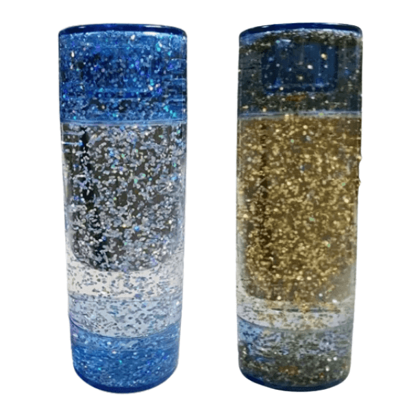 sensory sensations gold and silver glitter tube-fun fidgets