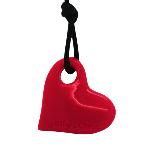 red Heart Pendant Chew Necklace-fun fidgets