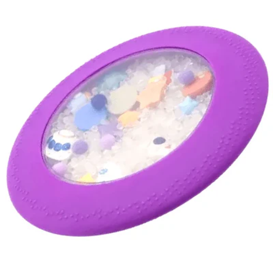 puzzles and games collection image showing a purple peekaboo bag-fun fidgets