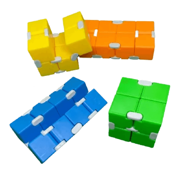 neon infinity cubes in packets-fun fidgets