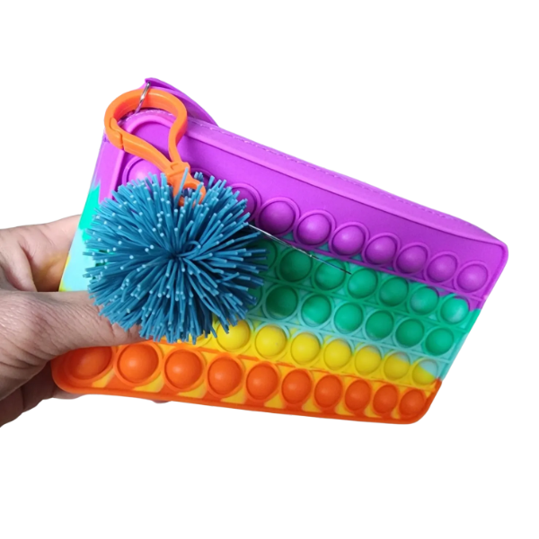 koosh clip in 6 colours-fun fidgets