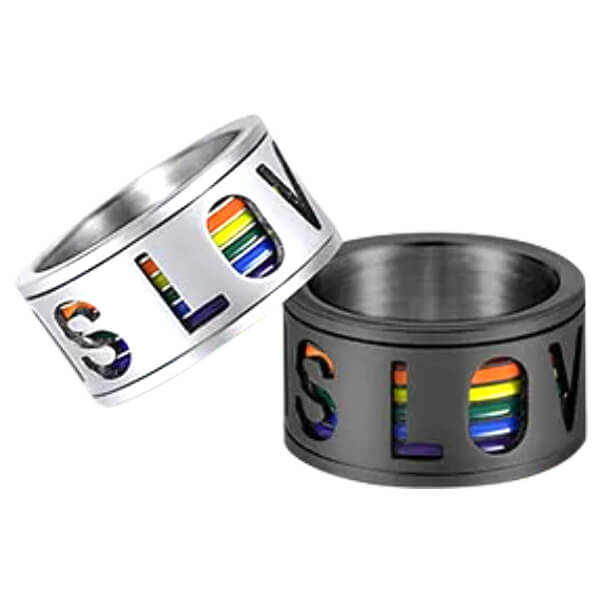 Spinning Fidget Ring-Love Is Love